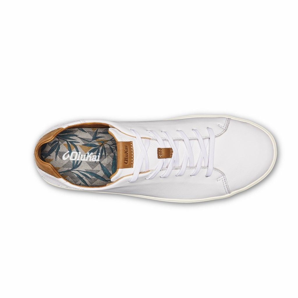 Olukai Men's Lae ahi LI Ili Sneaker - White US410-956